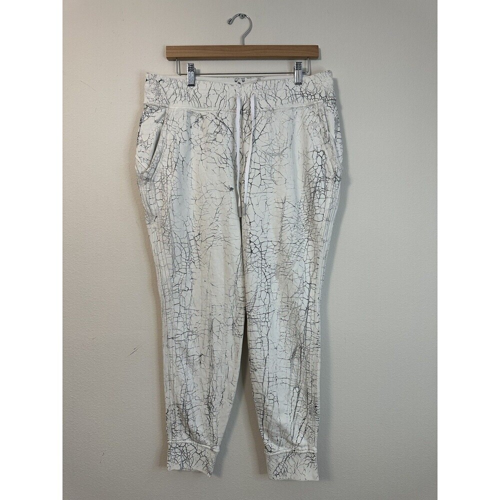 Lululemon Warm Down Jogger *7/8 Length Thread Dye White Black Size 12